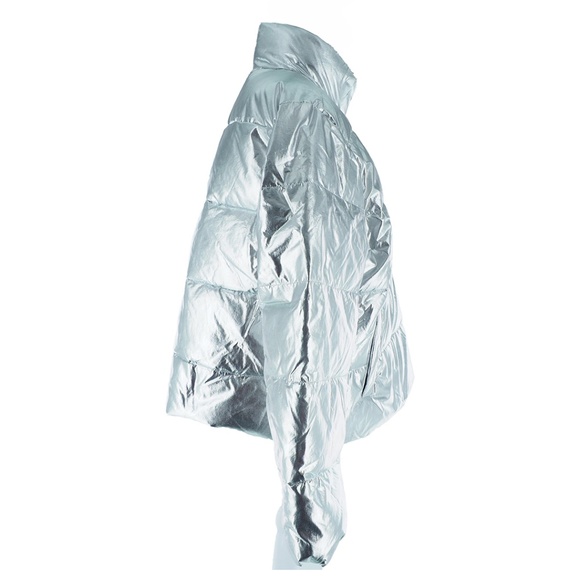 Metallic Short Puffer Jacket with Eco-Friendly Primaloft® - Picture 7 of 9